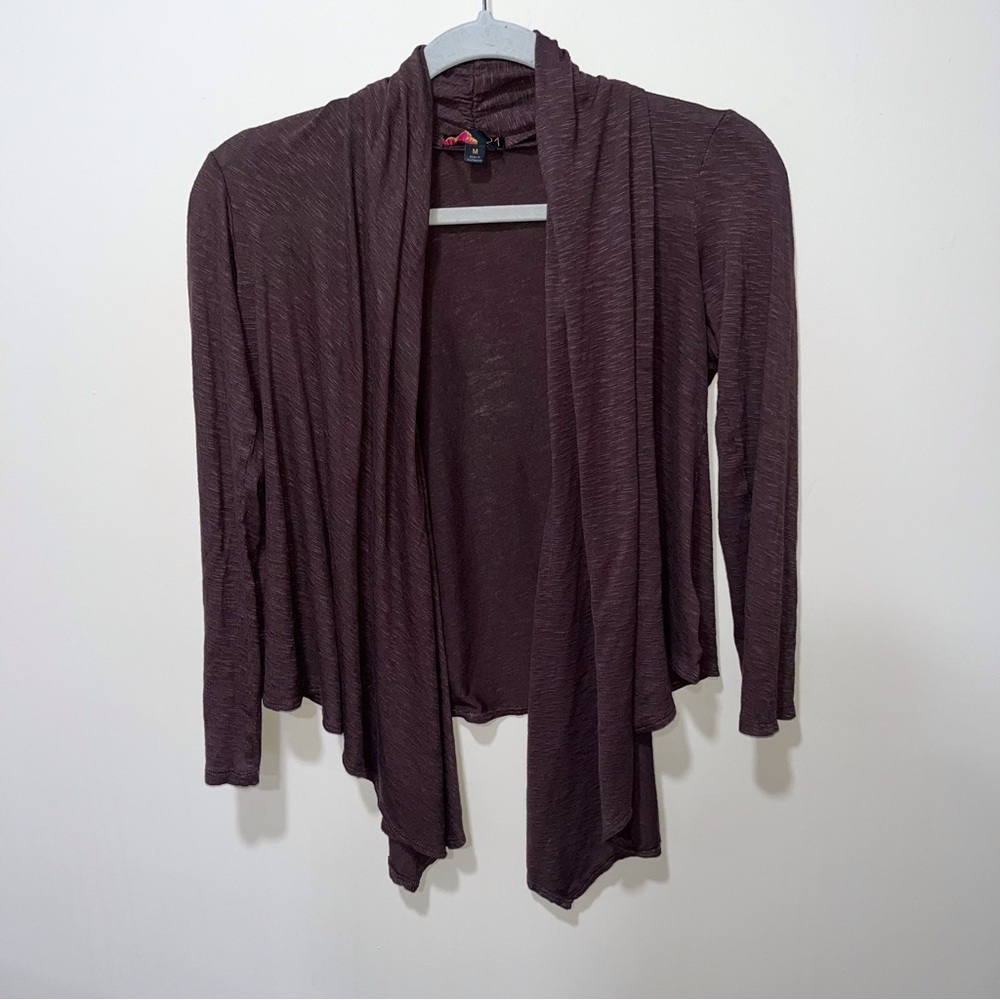 Forever 21 brown ultra-soft cardigan